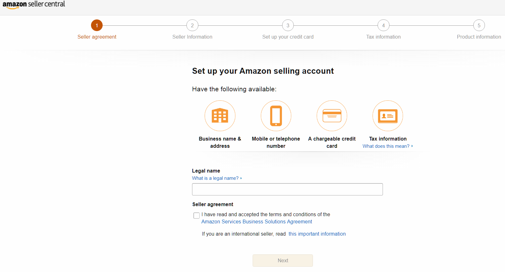 Amazon Seller Account Step by Step 